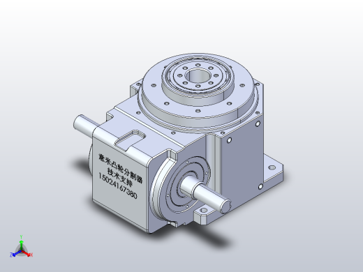 RU80DT分割器配同步带电机正等轴测缩略图