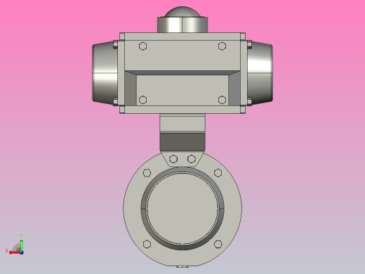 IDQX-14焊式气动蝶阀(卧式)[IDQX-14-4s]后视缩略图