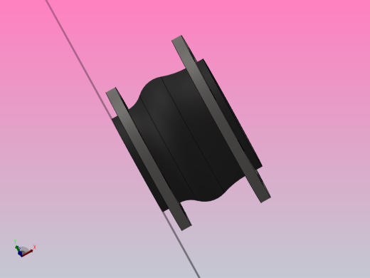 KYT型可曲挠同心异径橡胶接头[KYT型可曲挠同心异径橡胶接头]200x125