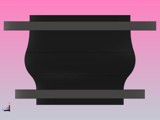 KYT型可曲挠同心异径橡胶接头[KYT型可曲挠同心异径橡胶接头]200x125前视缩略图