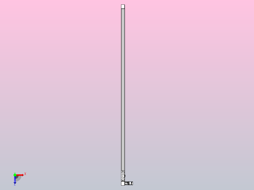 带式直线轴半闭式TPA-ONB-60-140-L3050-DR-J60-N3俯视图