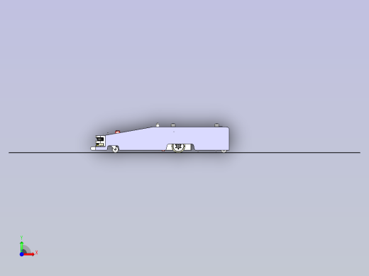 潜伏式磁导航AGV模型3D图纸前视缩略图