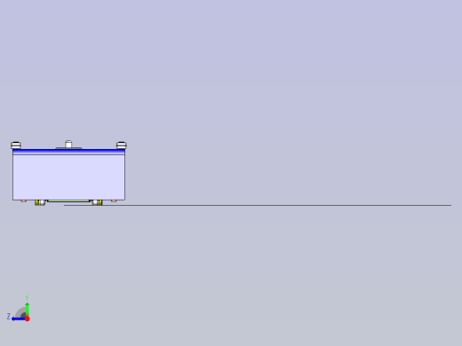 潜伏式磁导航AGV模型3D图纸右视缩略图