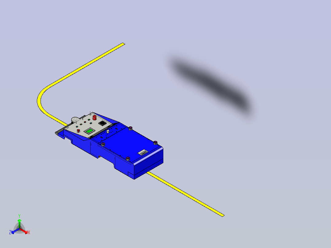潜伏式磁导航AGV模型3D图纸正等轴测图