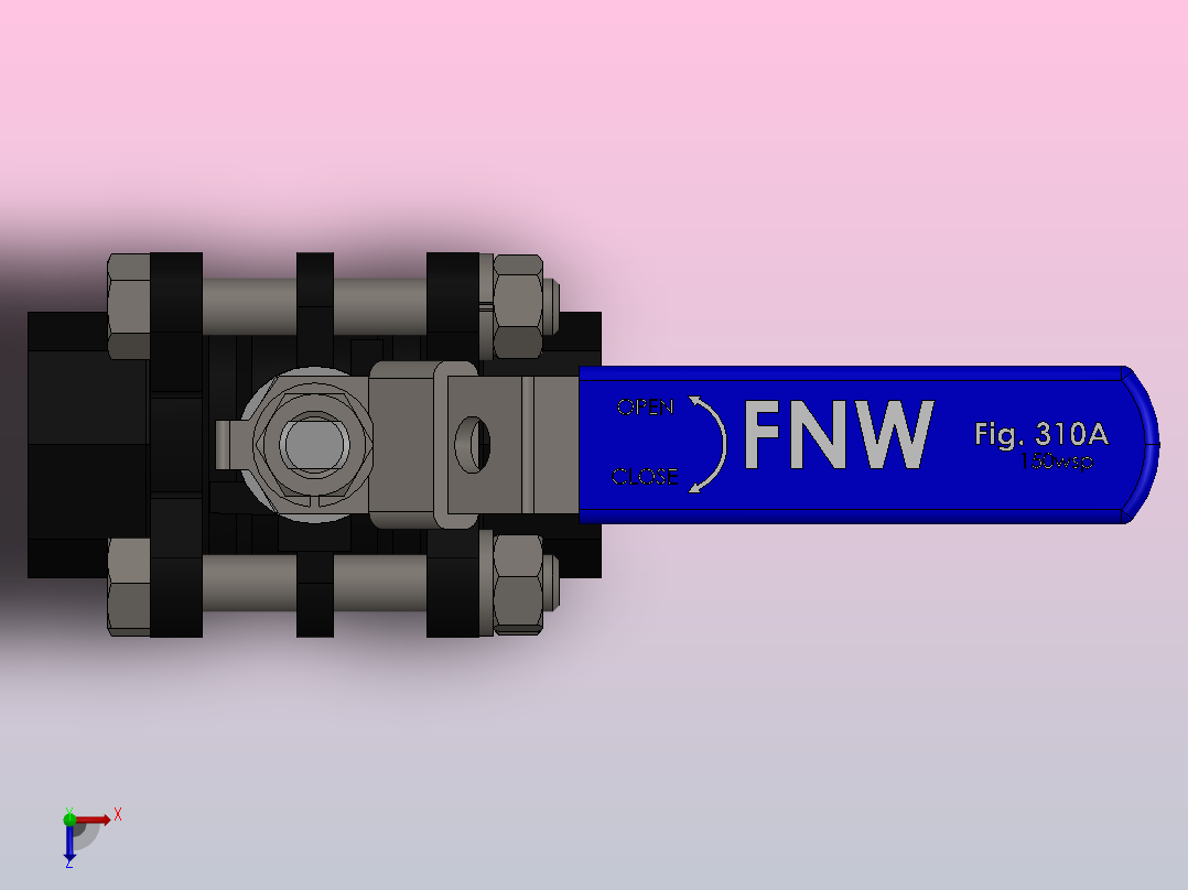 阀门、过滤器FNW-FNW311ASWF俯视图