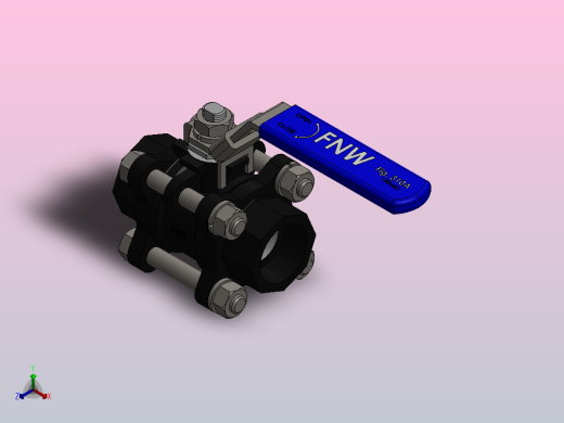 阀门、过滤器FNW-FNW311ASWF正等轴测缩略图