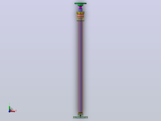 1吨液压电梯用柱塞液压缸设计（SW+CAD+说明书）前视缩略图
