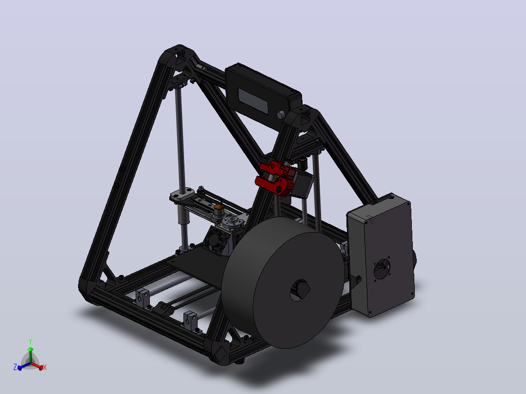 EM3 Rev1-3d打印机主视图