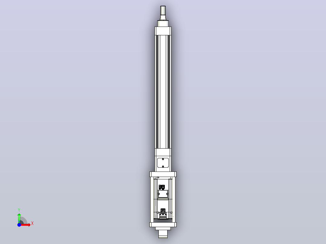 轻载电动缸TPA-ESR40-1210C-L250-M-CA-W-P40-C3前视图
