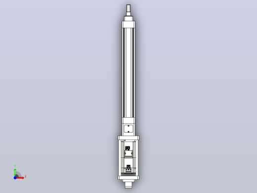 轻载电动缸TPA-ESR40-1210C-L250-M-CA-W-P40-C3前视缩略图