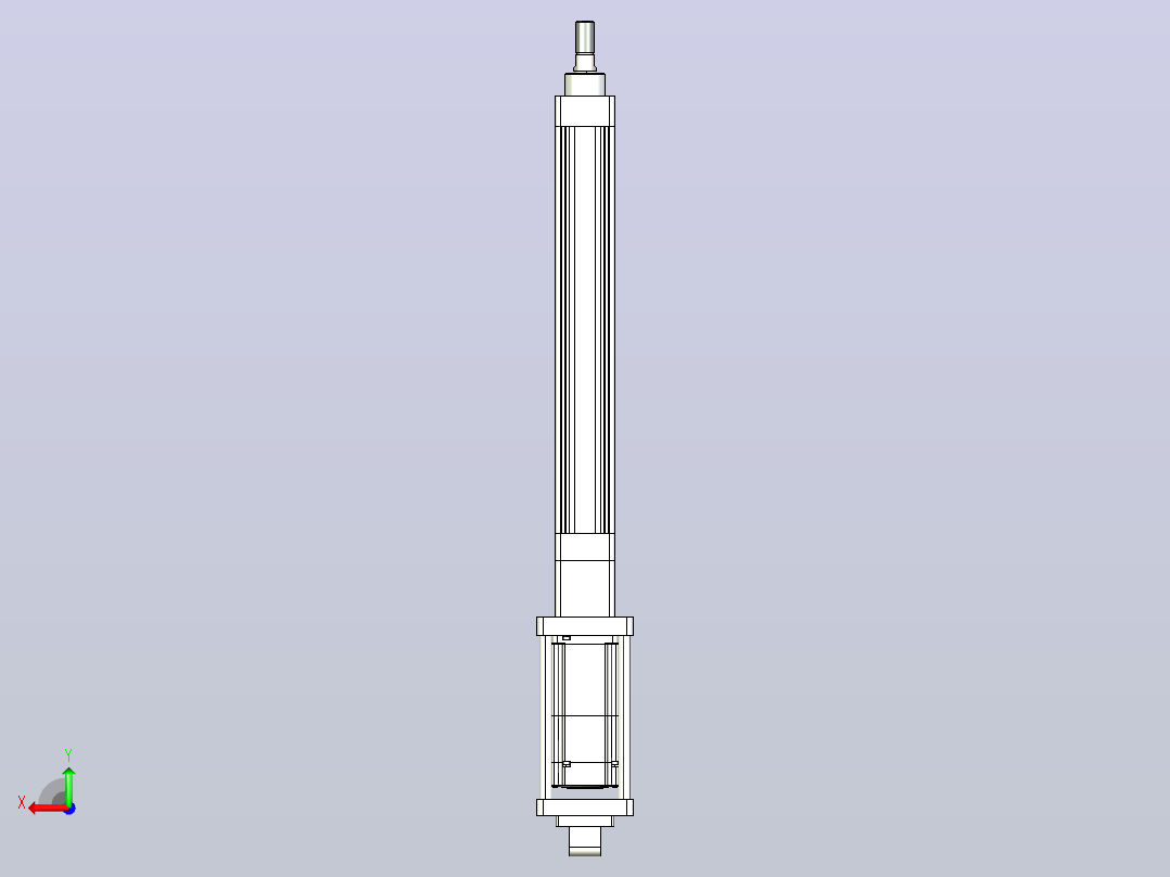 轻载电动缸TPA-ESR40-1210C-L250-M-CA-W-P40-C3后视图