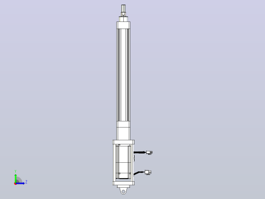 轻载电动缸TPA-ESR40-1210C-L250-M-CA-W-P40-C3左视缩略图
