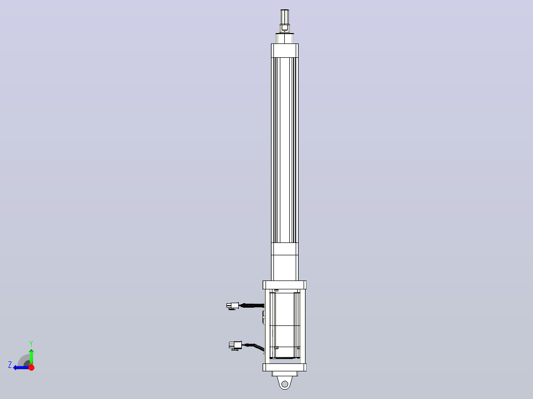 轻载电动缸TPA-ESR40-1210C-L250-M-CA-W-P40-C3右视图