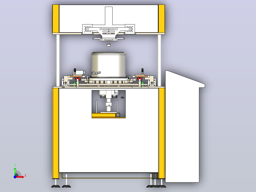 输送机 输送设备automatic-transfer-system-1-模型格式为 x_t前视图