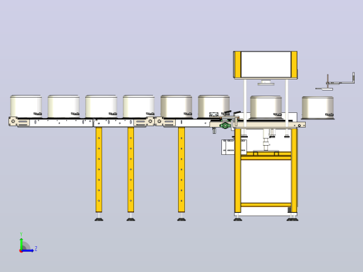 输送机 输送设备automatic-transfer-system-1-模型格式为 x_t左视缩略图
