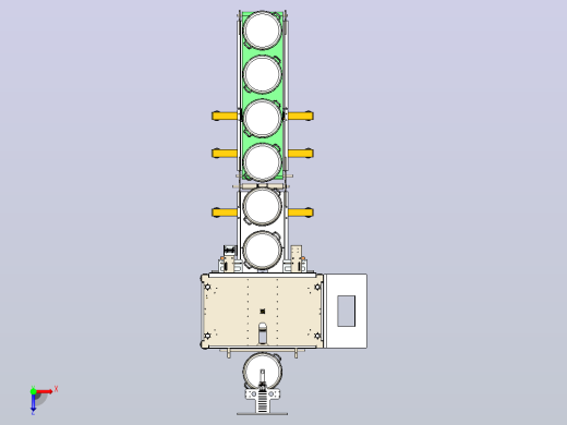 输送机 输送设备automatic-transfer-system-1-模型格式为 x_t俯视缩略图
