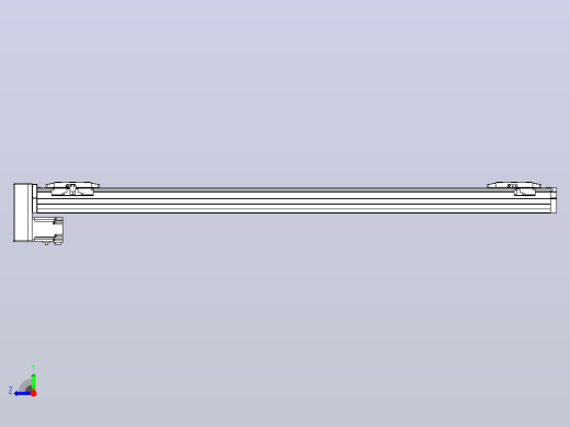 滚珠丝杠线性轴TPA-GCRS-80-1610C-L450-MP-M20-N3右视缩略图