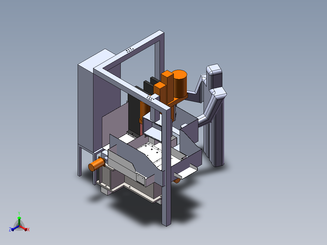 哈挺XV系列铣床3D模型正等轴测图
