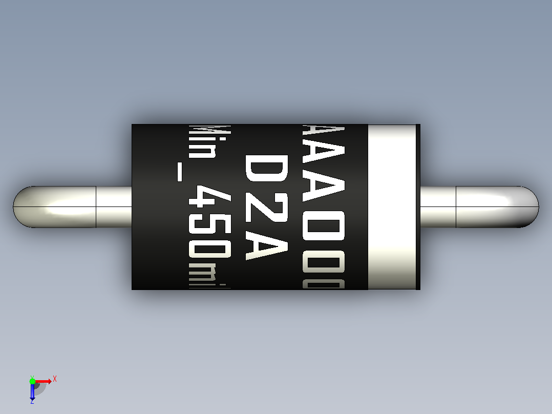 轴向二极管外壳D2A_Min_450mil_rev1.0.zip.zip俯视图