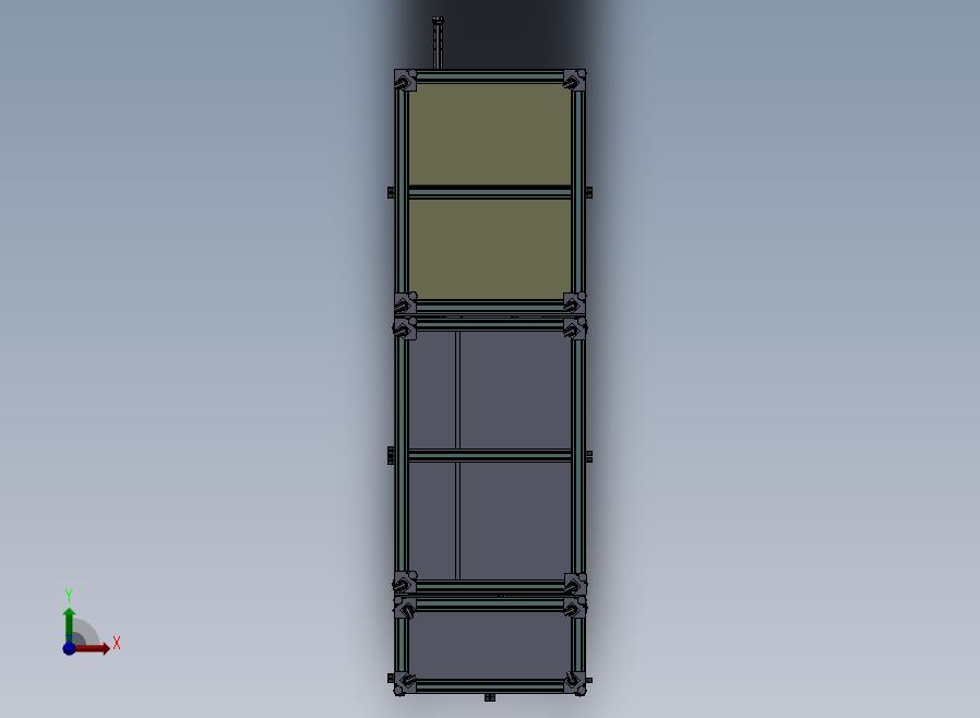 全自动裁切自动上料组装线前视图