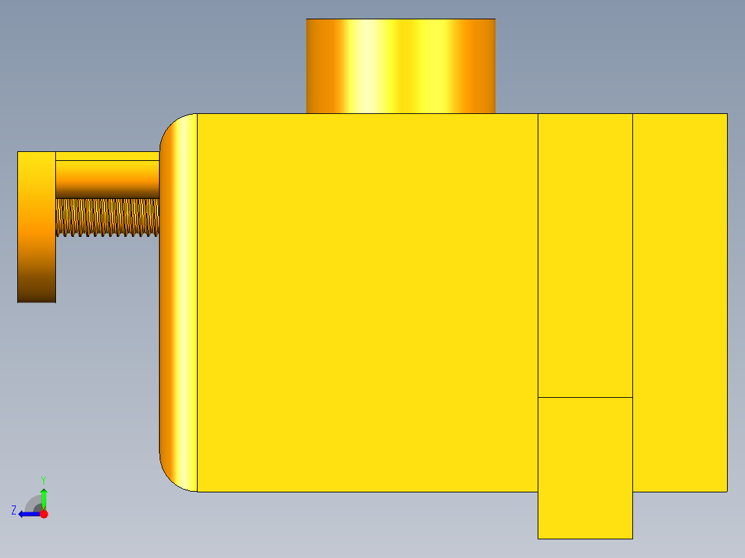 智能车刀刃磨机机械结构设计（cad+ug+说明书）右视图