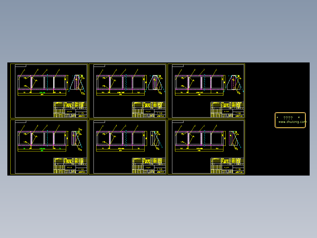 170平方双室三电场除尘器CAD全套图纸220TH锅炉烟气除尘电除尘器