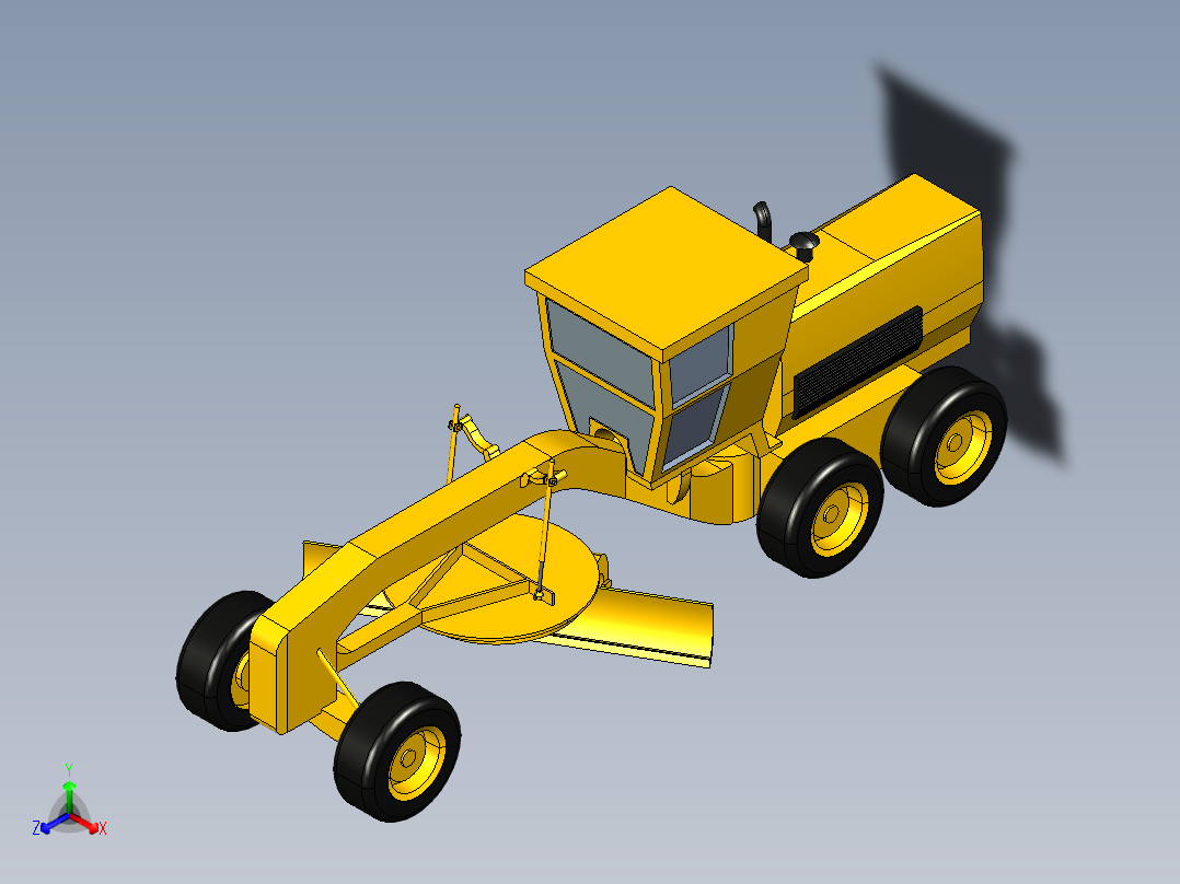 工程平整车3D模型3D模型