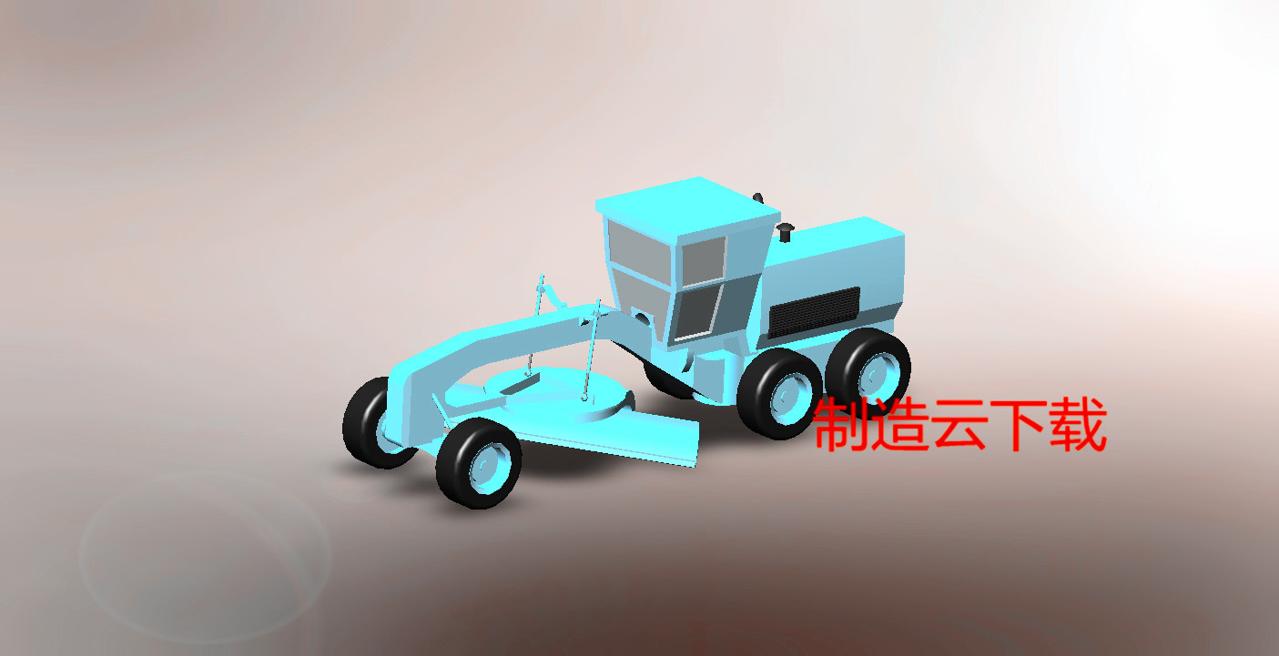 工程平整车3D模型3D模型