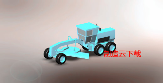 工程平整车3D模型3D模型缩略图