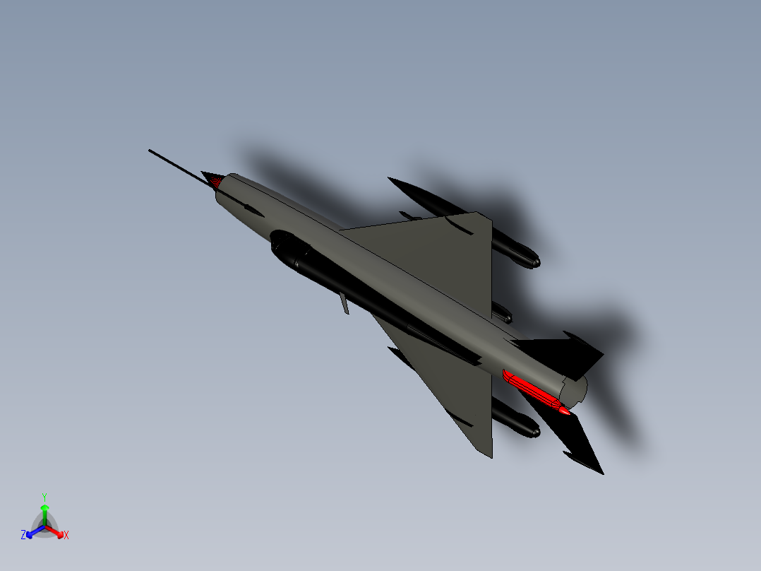 catia 米格-21战斗机