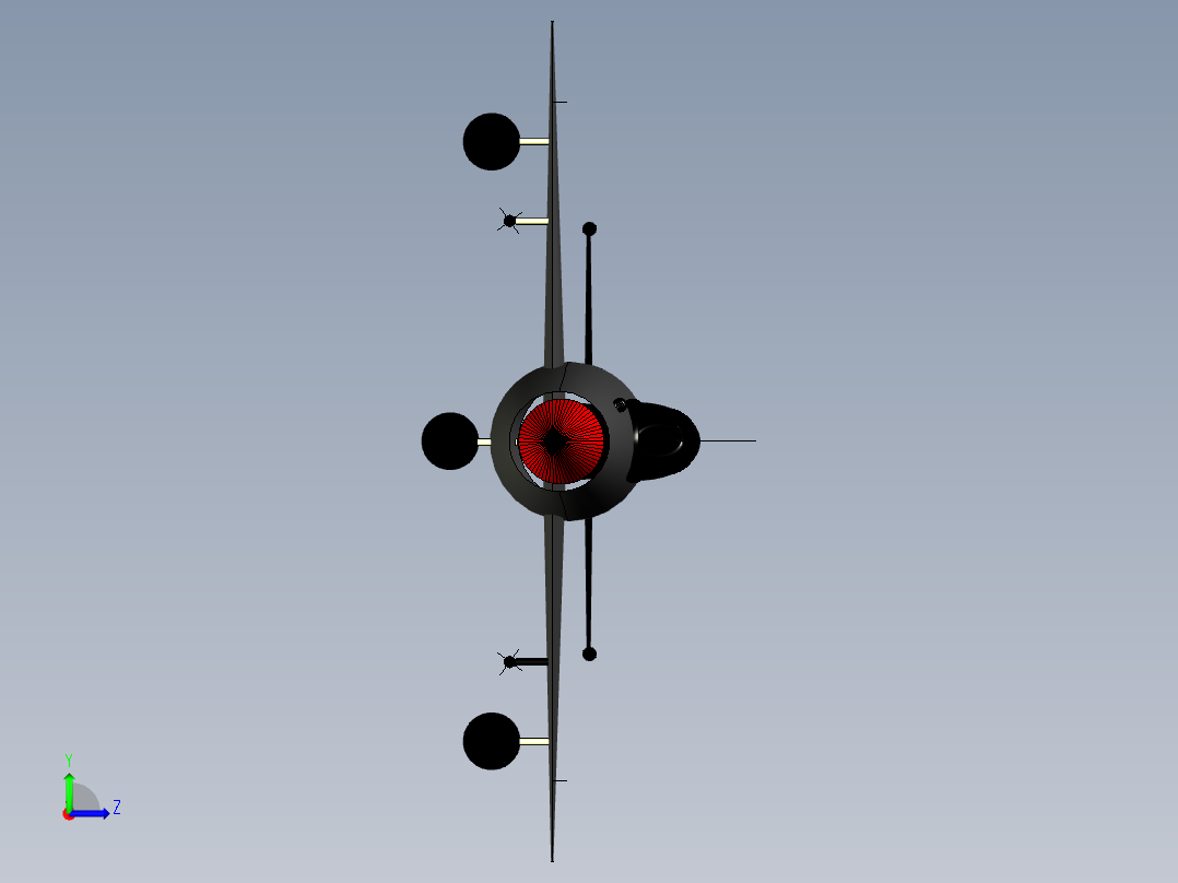 catia 米格-21战斗机左视图