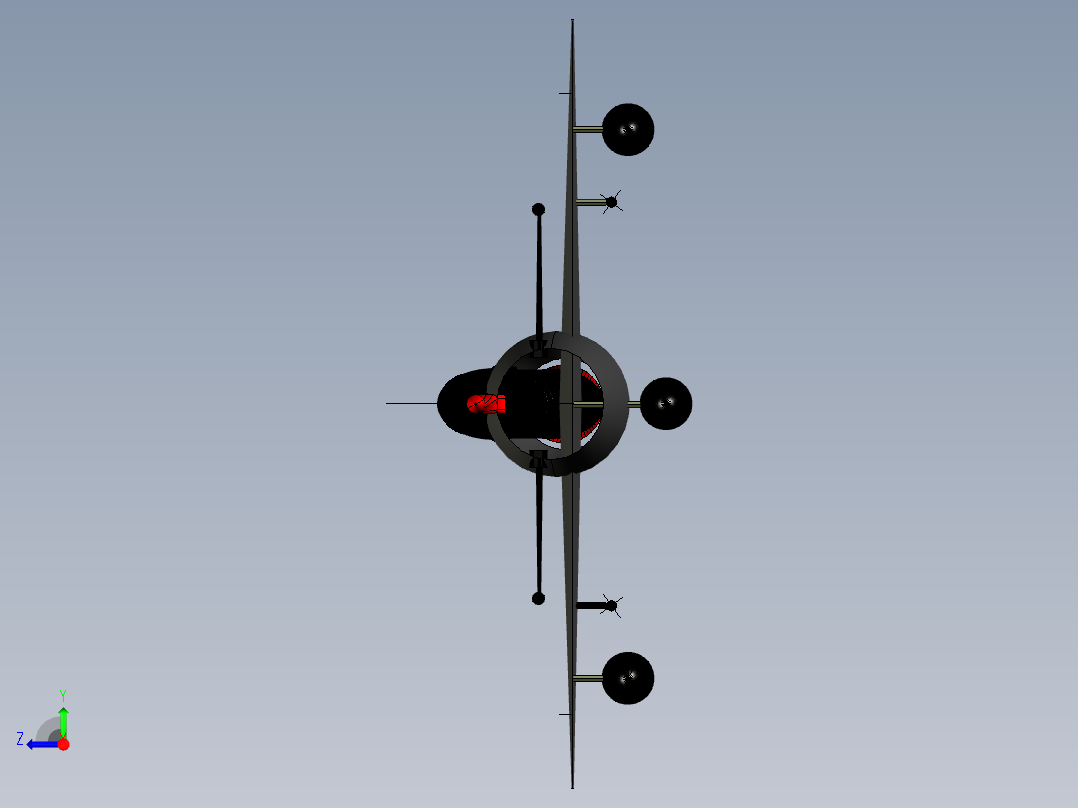 catia 米格-21战斗机右视图
