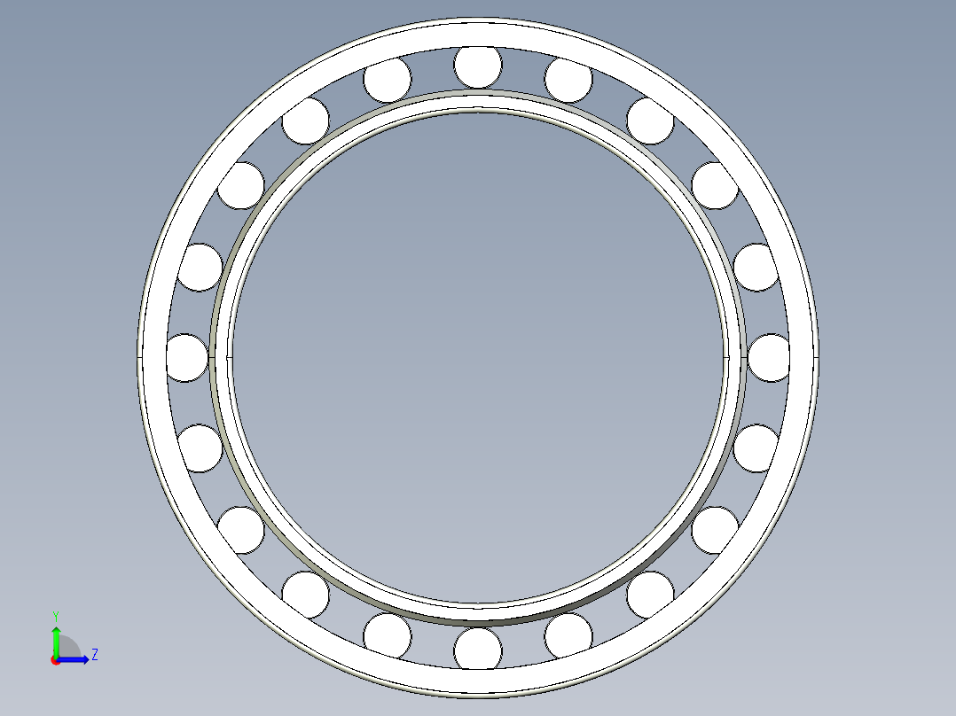 9款JRK轴承模型3D图纸 Solidworks设计 附IGS左视图