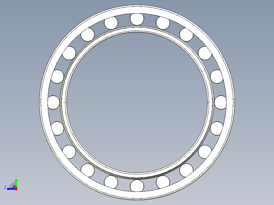 9款JRK轴承模型3D图纸 Solidworks设计 附IGS右视图