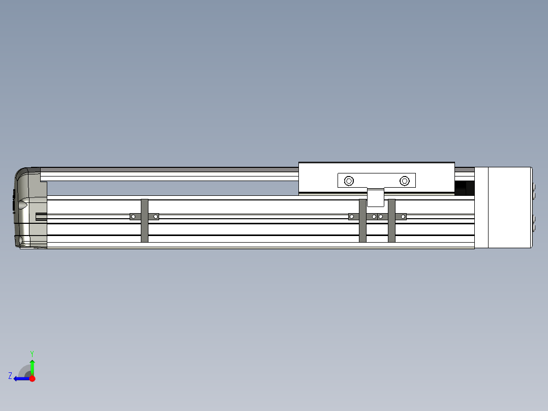 Toyo东佑达直线模组-ETH14-200-BL-400W+煞車右视图