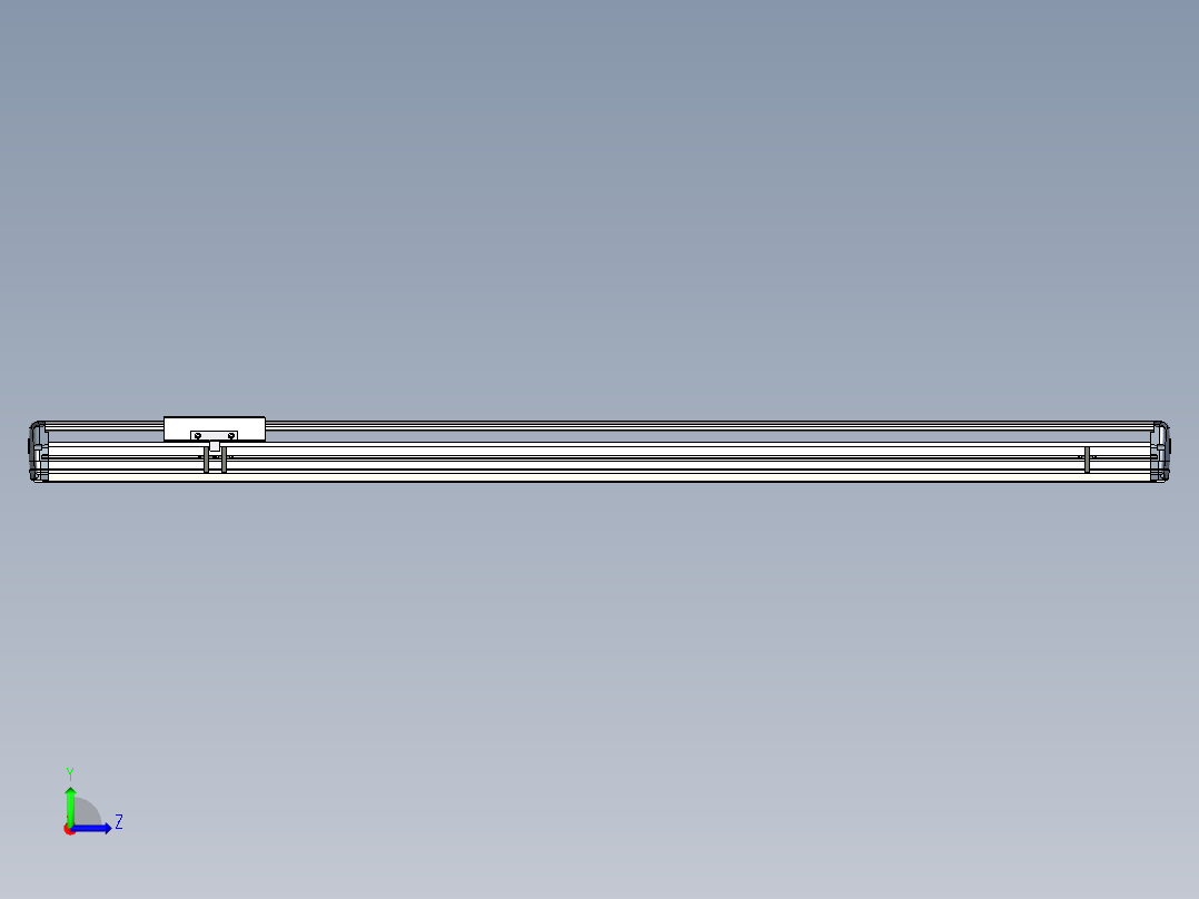 Toyo东佑达直线模组-ETH17-1300-M-組合左视图
