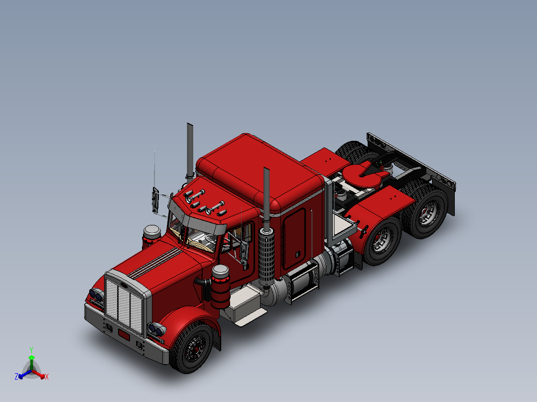 汽车正等轴测图