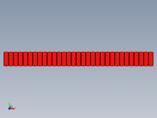 彩色公头100mil（2.54mm）系列-DS1021_red_3x31p_100mil_Type5_rev1.0前视缩略图