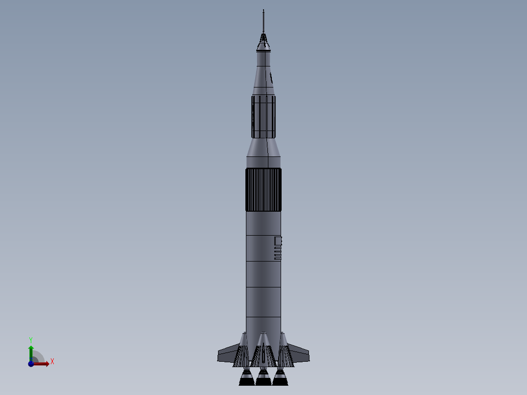 土星五号运载火箭简易模型