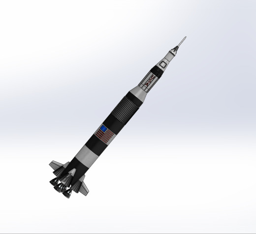 土星五号运载火箭简易模型缩略图