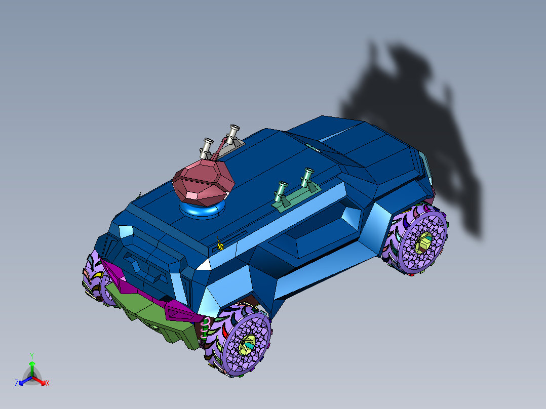 四轮重型装甲线控越野车
