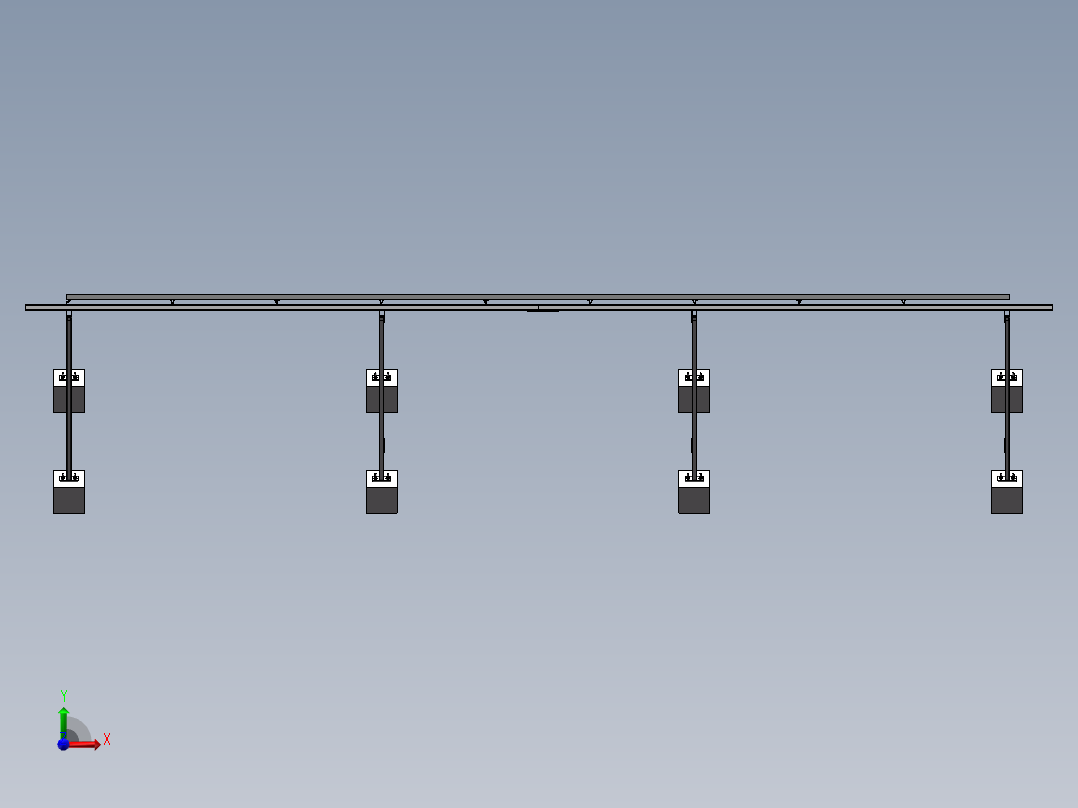 太阳能光伏架子前视图