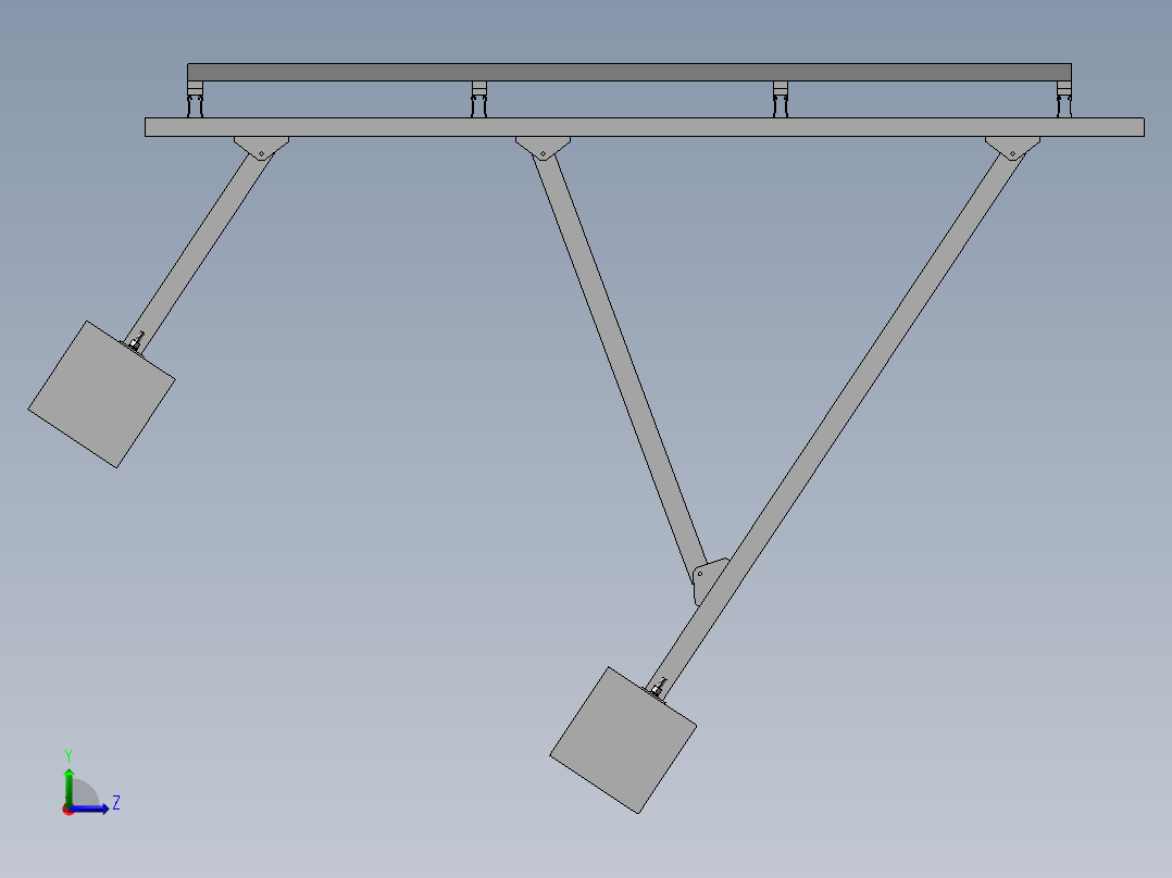 太阳能光伏架子左视图