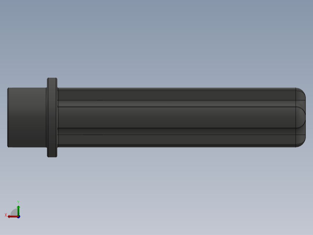 乐高机械组车桥-6587 OldDkGray Technic Axle 3 with Stud后视图