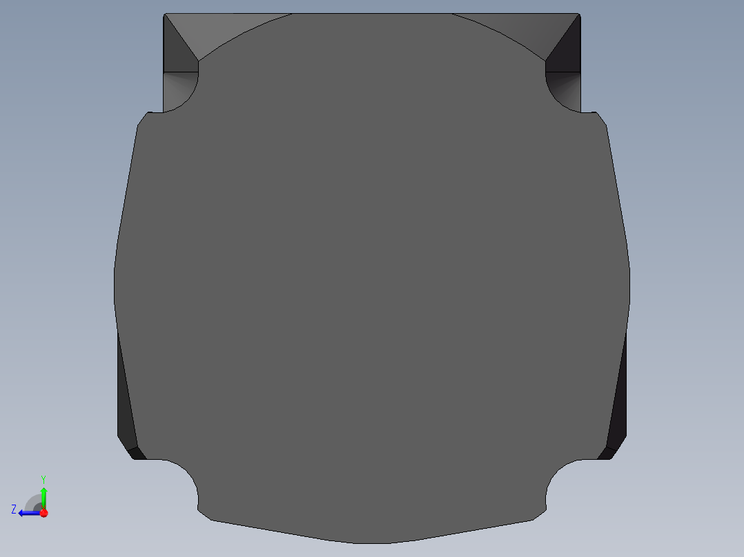 异步电机B_Lagerschild_070右视图