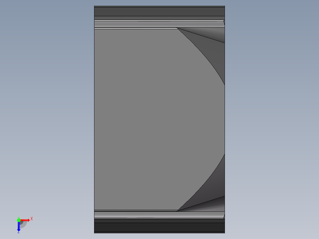 异步电机B_Lagerschild_070俯视图