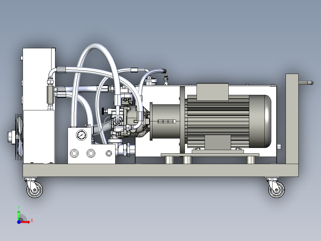 液压控制箱前视图