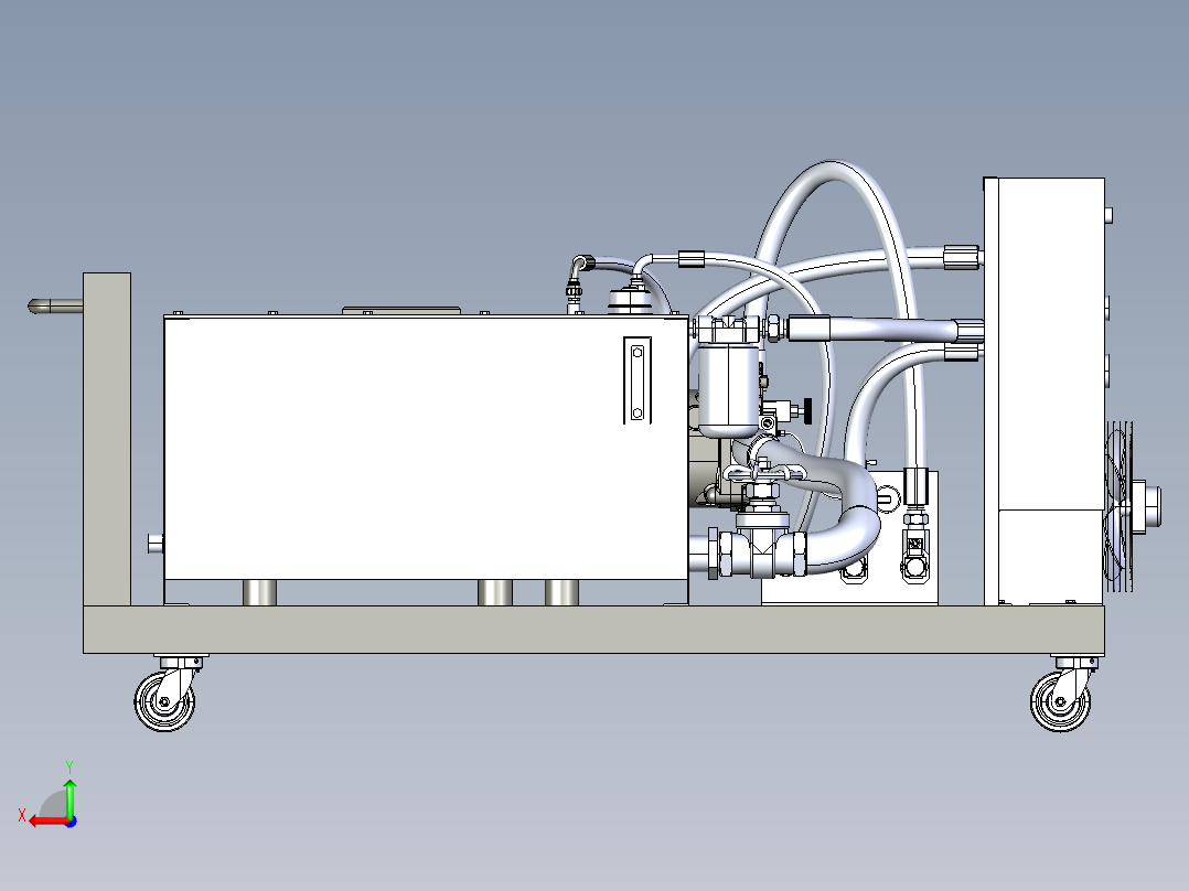 液压控制箱后视图