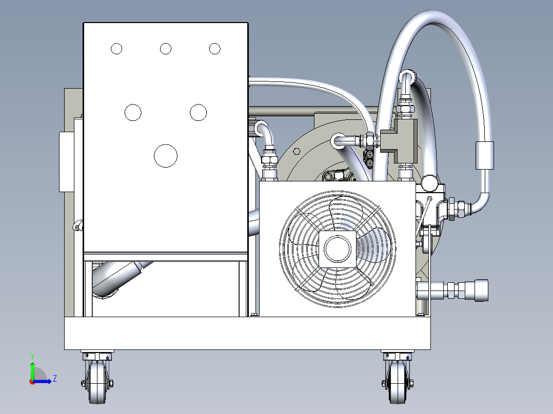 液压控制箱左视图