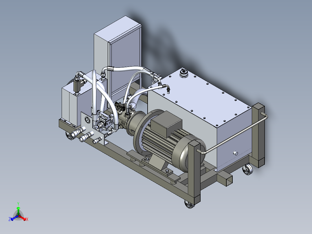 液压控制箱正等轴测图